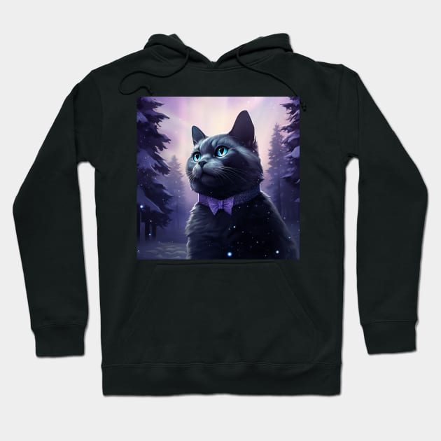 Arctic Chartreux Hoodie by Enchanted Reverie